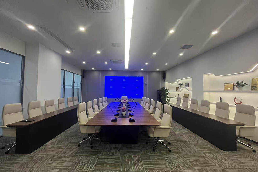武汉半导体企业-60平米大会议室-视频会议集成方案