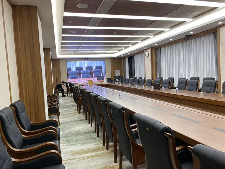 上海闵行区大型国企董事会议室Poly G7500视频会议系统实施现场