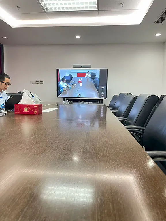 禹亮科技为英飞拉网络（上海）有限公司会议室测试会议系统场景