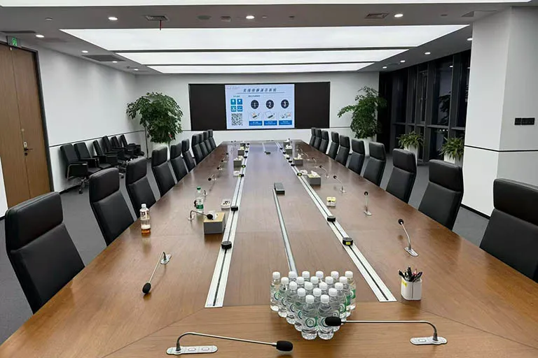 禹亮科技为上海浦东世博滨江能源国企会议室国产化改造案例，华为终端+思必驰会议系统